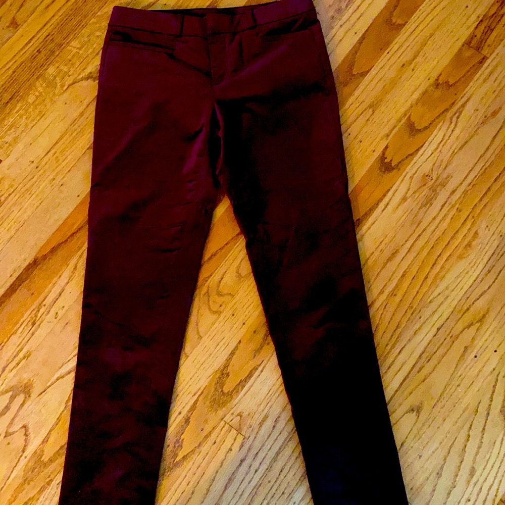 Extra small burgundy pants, worn once.